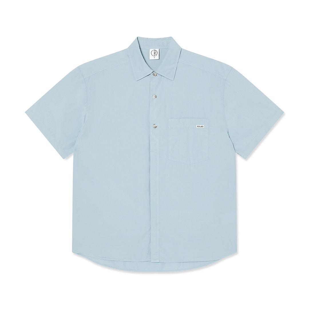POLAR SKATE CO.(ポーラー スケート カンパニー)MITCH SHIRT / DOVE BLUE | スノーボード・スケートボードのTACTICS JAPAN