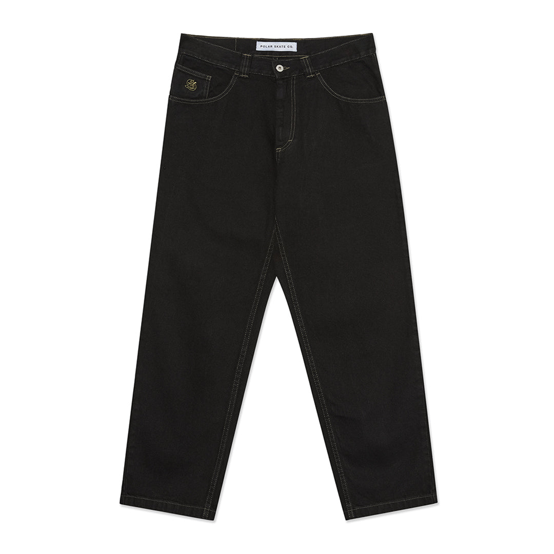 POLAR SKATE CO.(ポーラー スケート カンパニー)| 93 PANTS CONTRAST STITCHING / BLACK/DARK OLIVE | スノーボード・スケートボードのTACTICS JAPAN