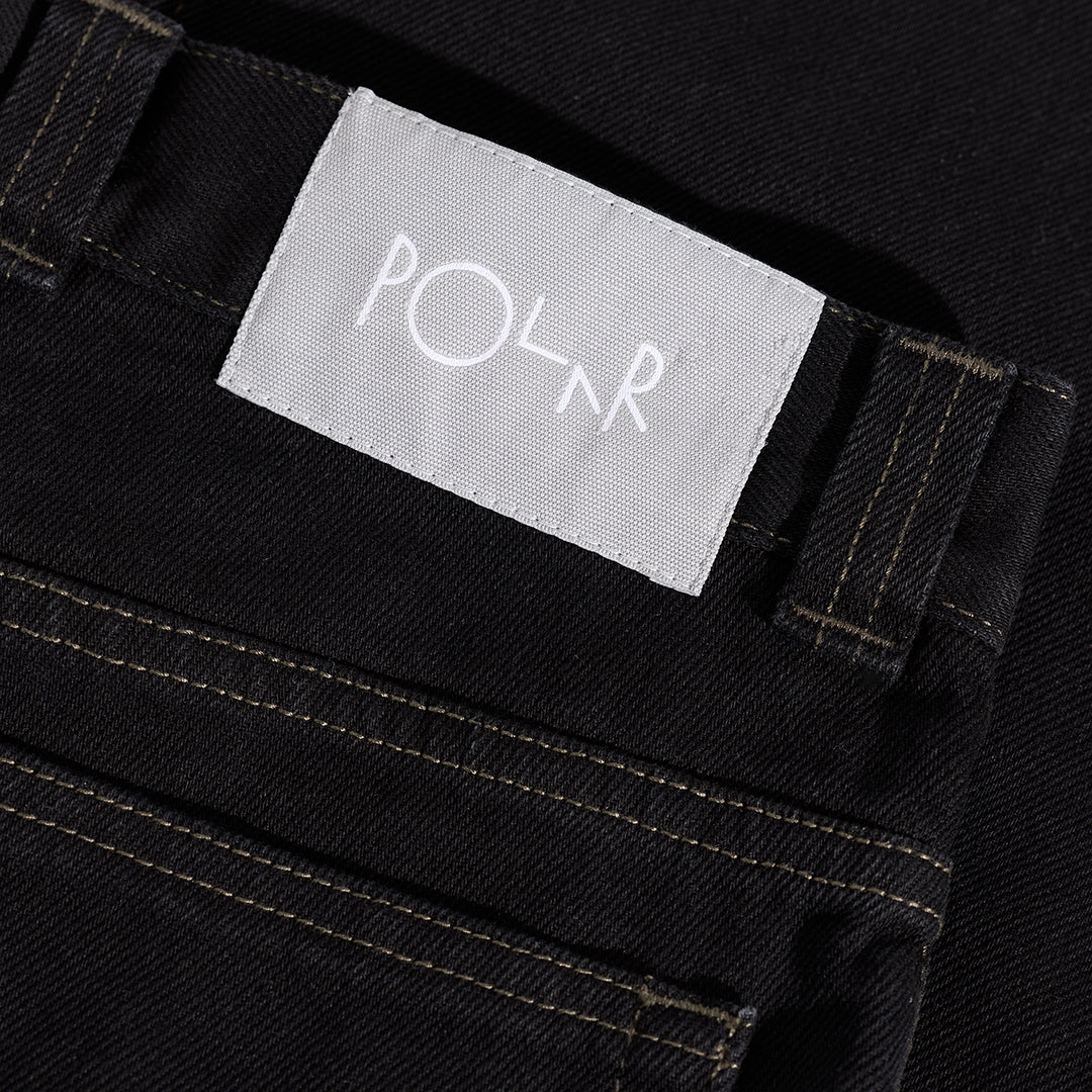 POLAR SKATE CO.(ポーラー スケート カンパニー)| 93 PANTS CONTRAST STITCHING / BLACK/DARK OLIVE | スノーボード・スケートボードのTACTICS JAPAN