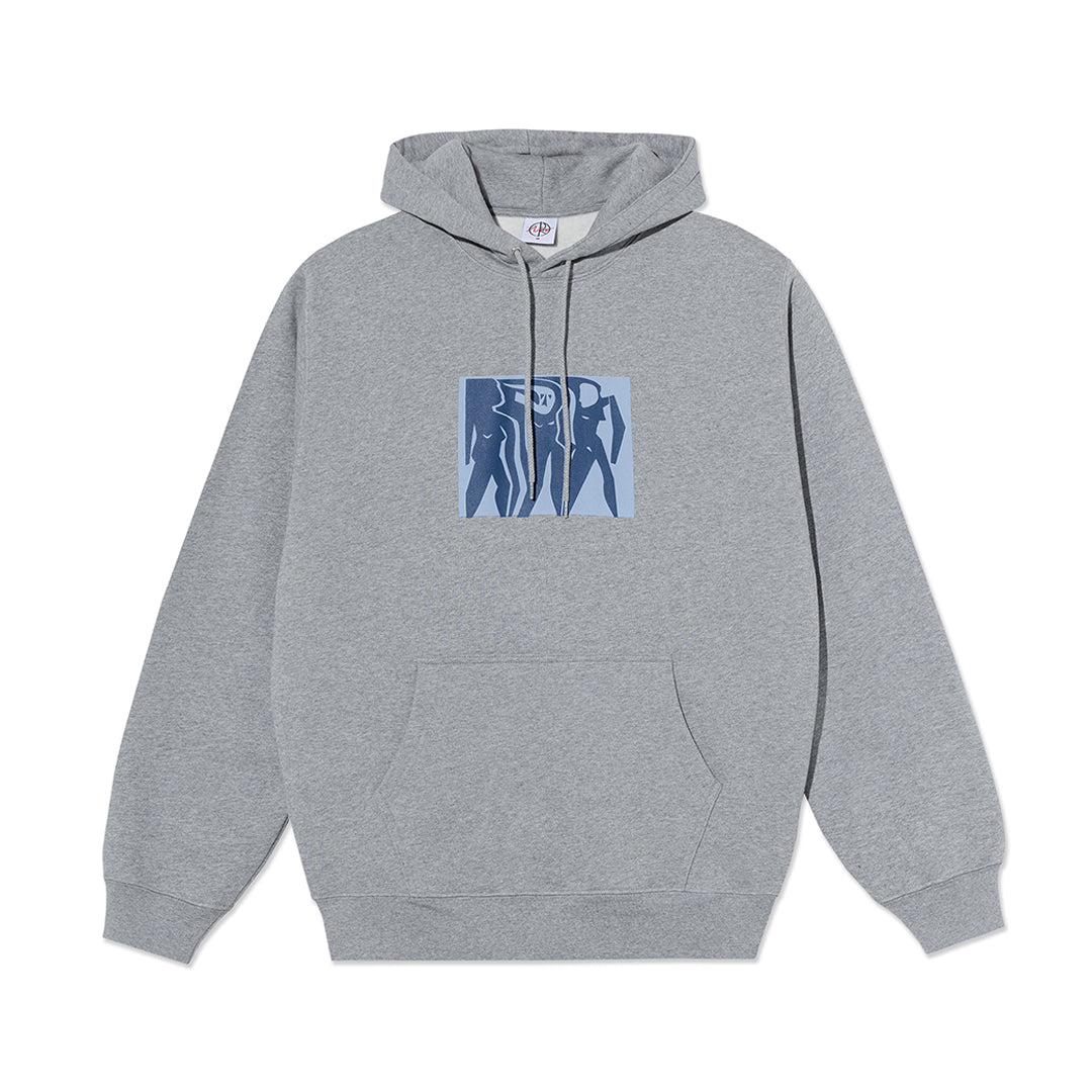 POLAR SKATE CO.(ポーラー スケート カンパニー)| CUT OUTS DAVE HOODIE / HEATHER GREY | スノーボード・スケートボードのTACTICS JAPAN