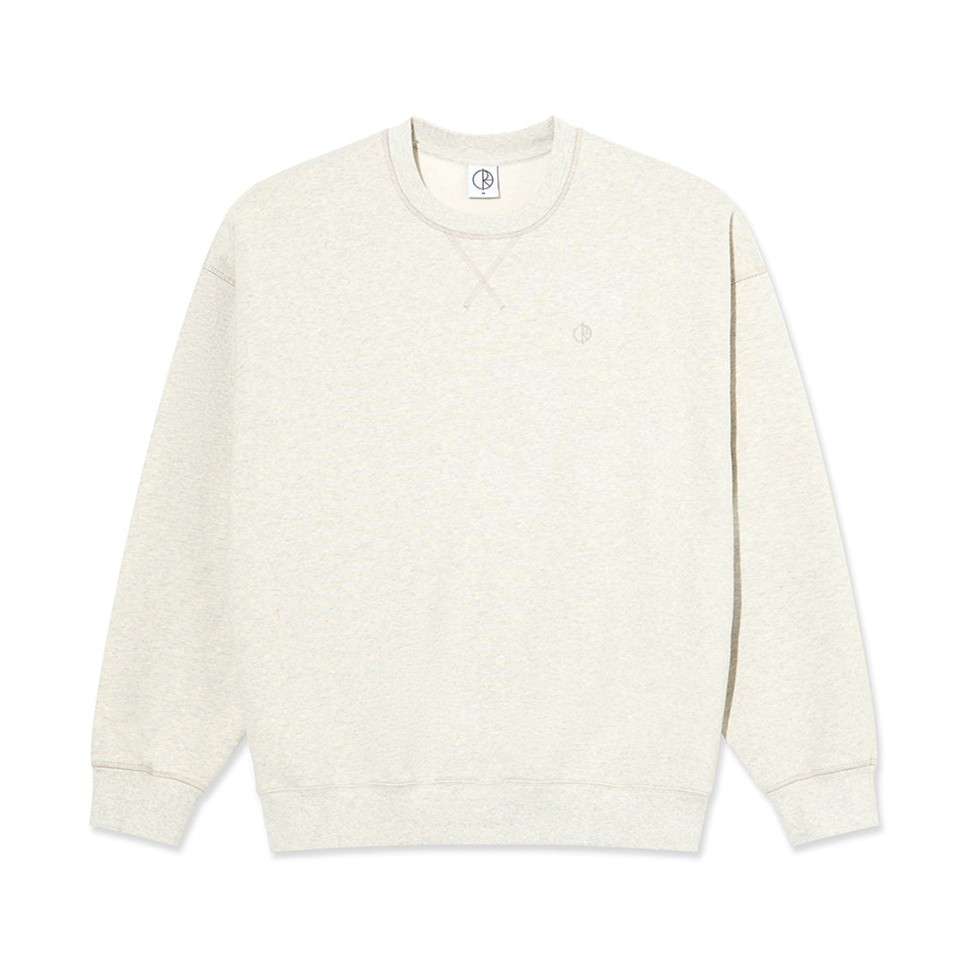 POLAR SKATE CO.(ポーラー スケート カンパニー)| FRANKIE CREWNECK / IVORY GREY MELANGE | スノーボード・スケートボードのTACTICS JAPAN