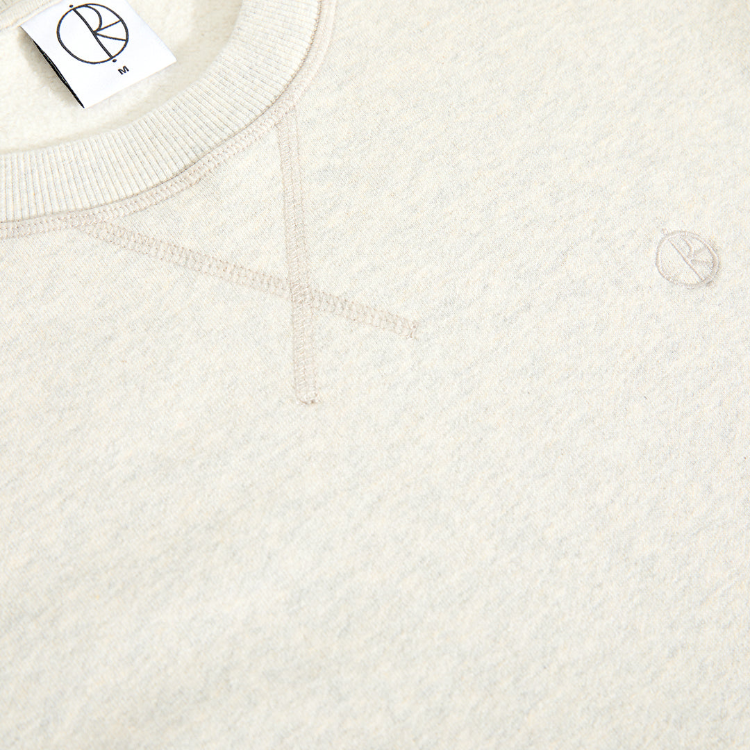 POLAR SKATE CO.(ポーラー スケート カンパニー)| FRANKIE CREWNECK / IVORY GREY MELANGE | スノーボード・スケートボードのTACTICS JAPAN