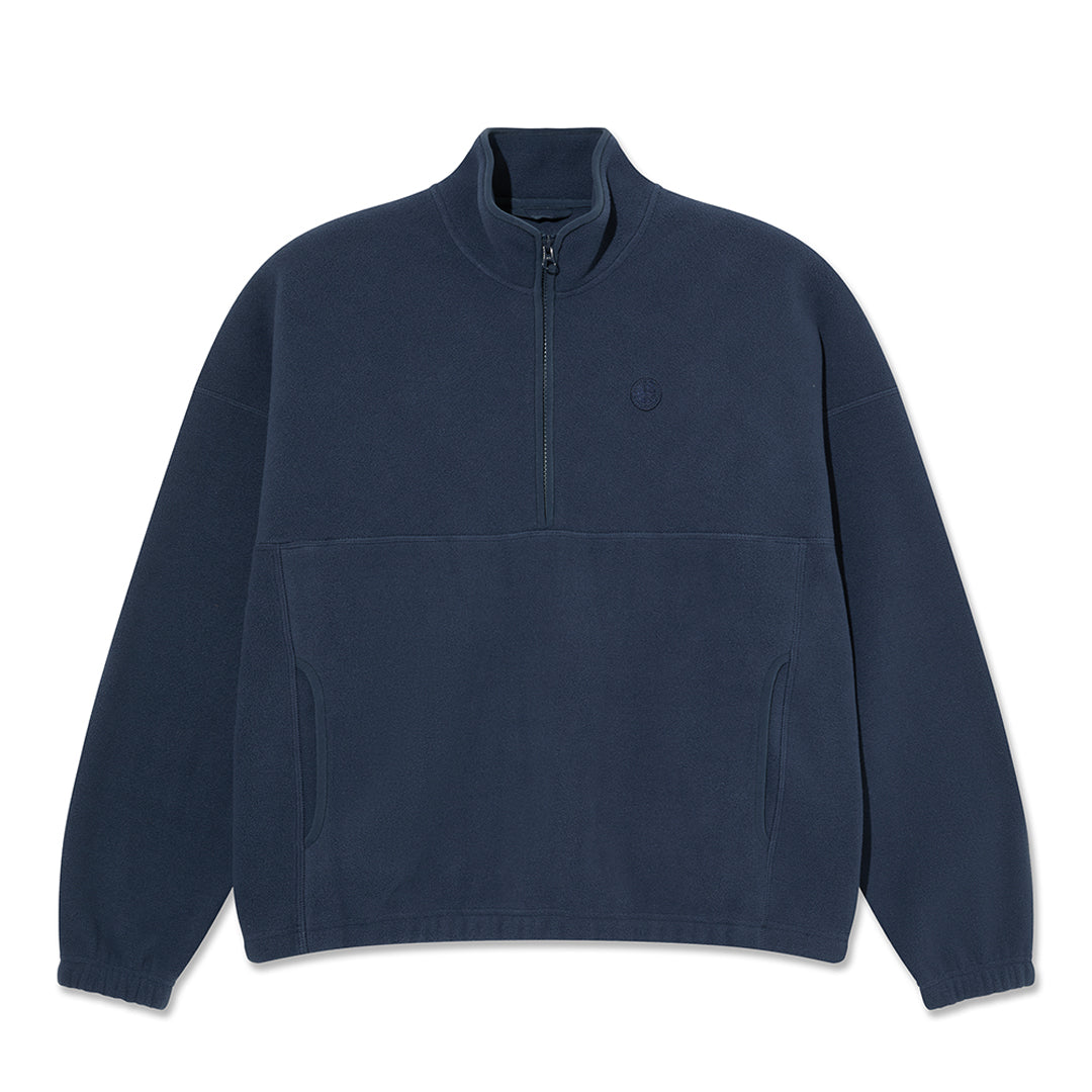 POLAR SKATE CO.(ポーラー スケート カンパニー)| IVAN HALF ZIP SWEATSHIRT / GREY BLUE | スノーボード・スケートボードのTACTICS JAPAN