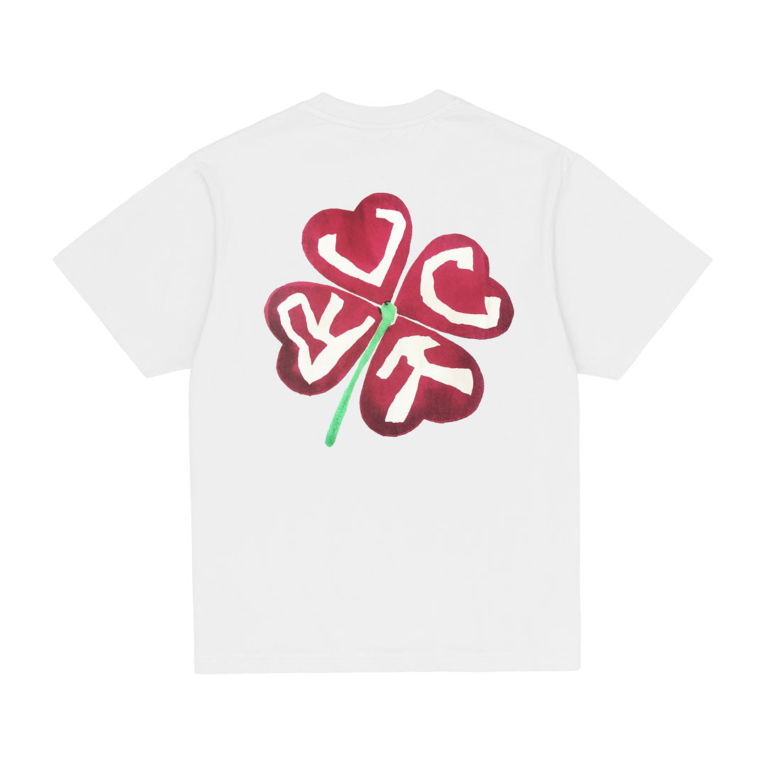 RED CLOVER T-SHIRT / WHITE