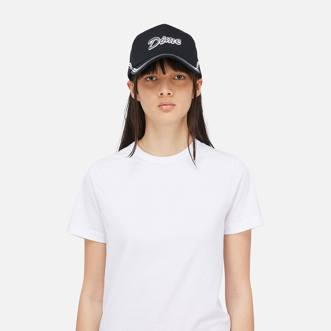 DIME MTL(ダイム モントリオール) | RACE TRUCKER CAP / BLACK | スノーボード・スケートボードのTACTICS JAPAN