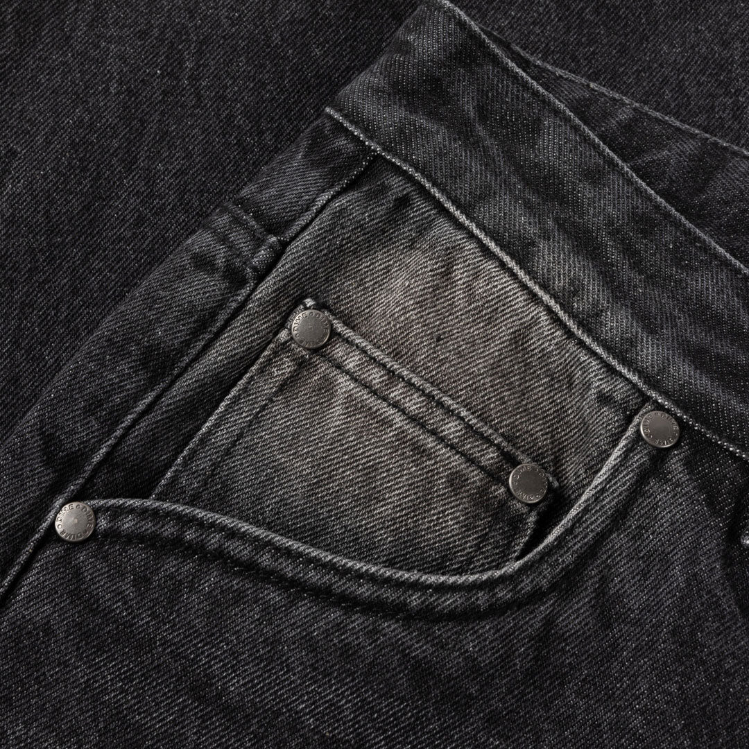 DIME MTL(ダイム モントリオール) | RELAXED DENIM PANTS / SANDBLASTED BLACK | スノーボード・スケートボードのTACTICS JAPAN