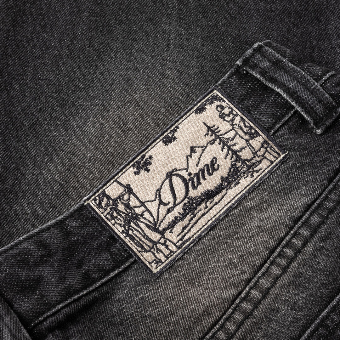 DIME MTL(ダイム モントリオール) | RELAXED DENIM PANTS / SANDBLASTED BLACK | スノーボード・スケートボードのTACTICS JAPAN