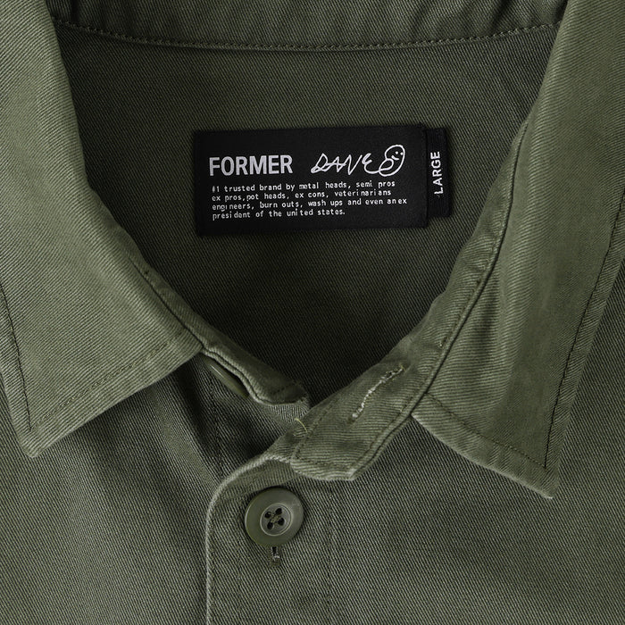 FORMER(フォーマー)| REYNOLDS FLATLINE LS OVERSHIRT / SURPLUS | スノーボード・スケートボードのTACTICS JAPAN