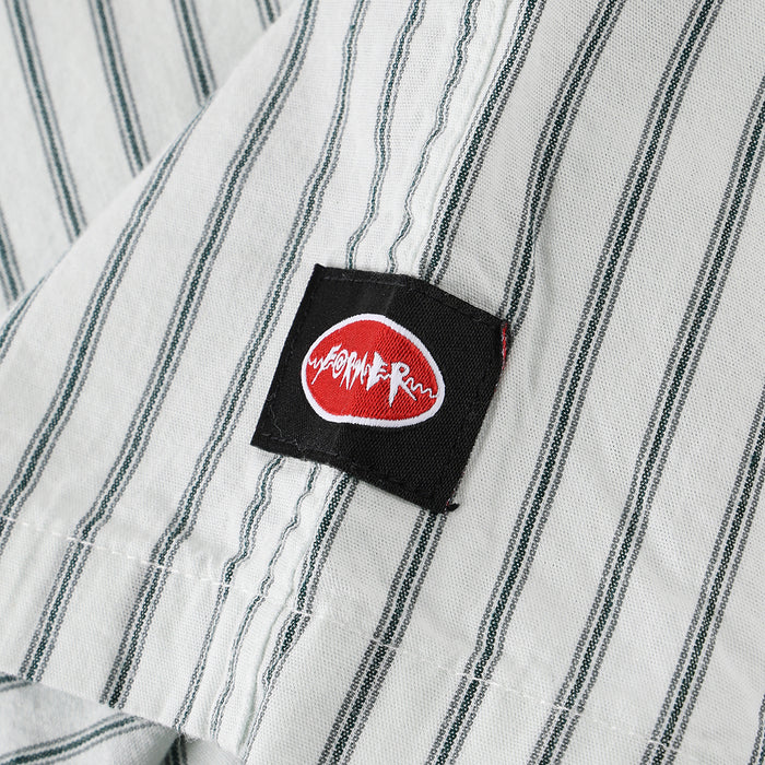 FORMER(フォーマー)| REYNOLDS STRIPE SS SHIRT / BONE | スノーボード・スケートボードのTACTICS JAPAN