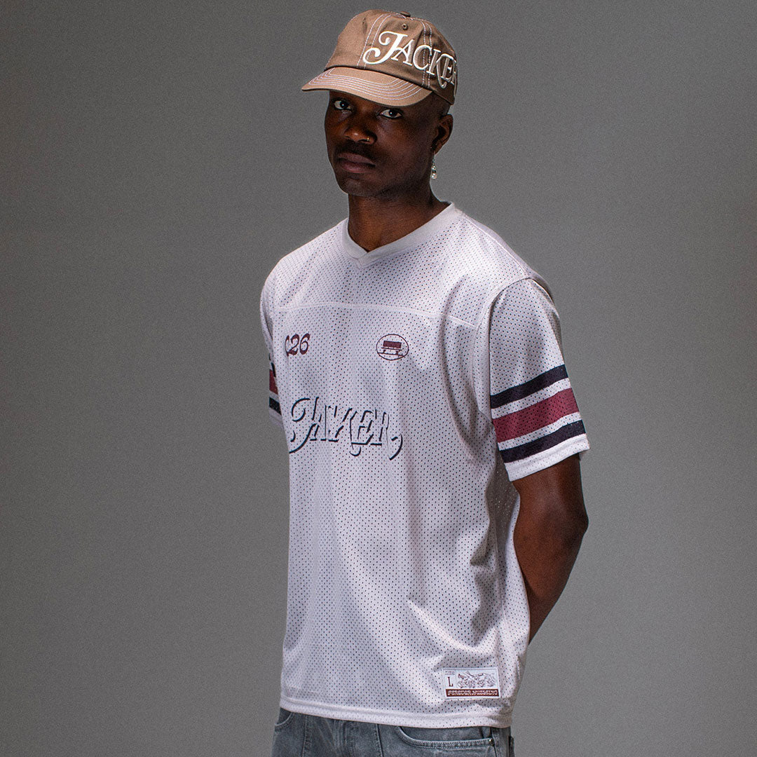 JACKER(ジャッカー)| SHADOW LOGO JERSEY / BEIGE | スノーボード・スケートボードのTACTICS JAPAN