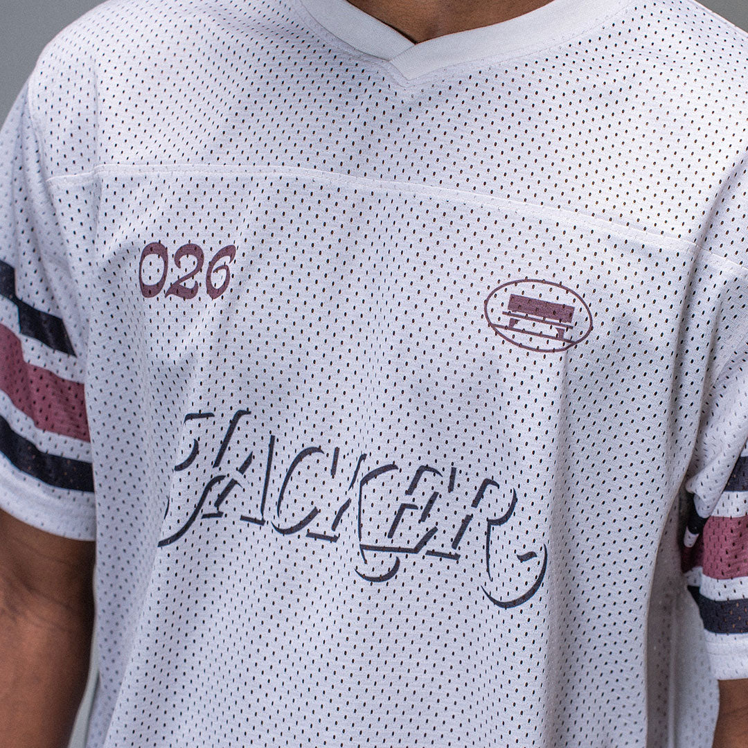JACKER(ジャッカー)| SHADOW LOGO JERSEY / BEIGE | スノーボード・スケートボードのTACTICS JAPAN