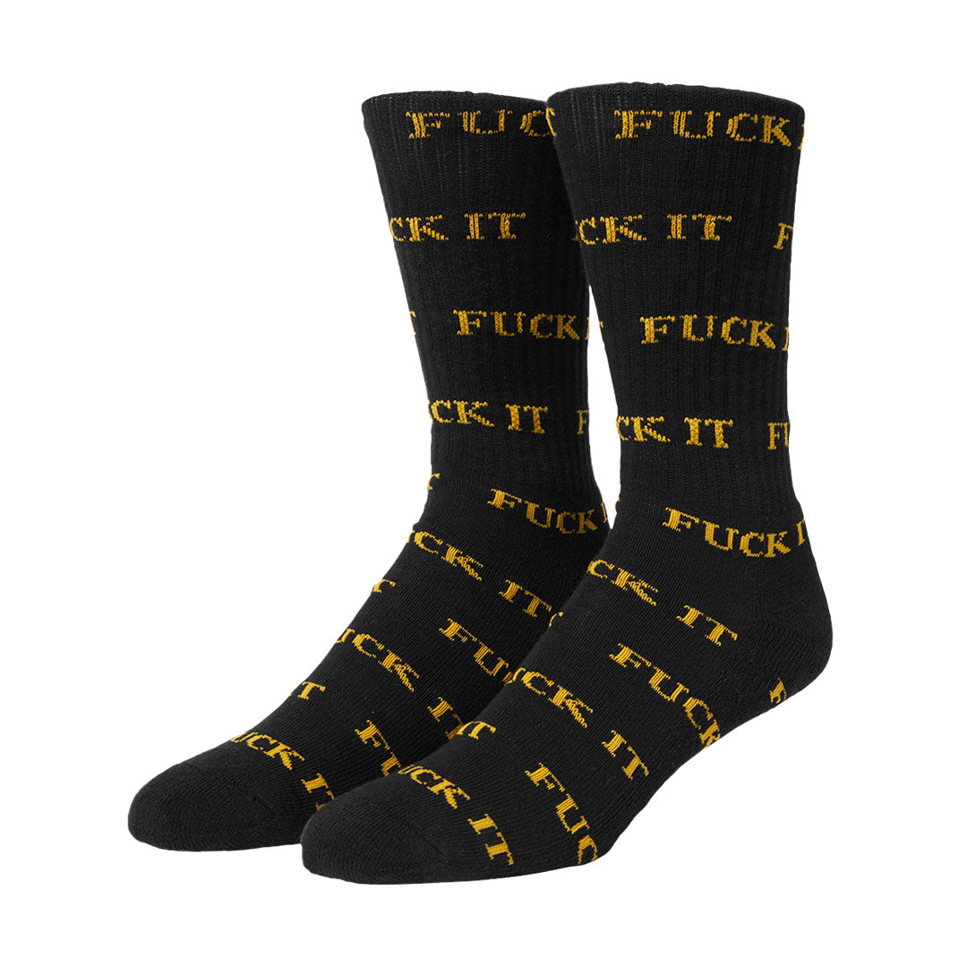 FUCK IT SOCKS / BLACK/ORANGE