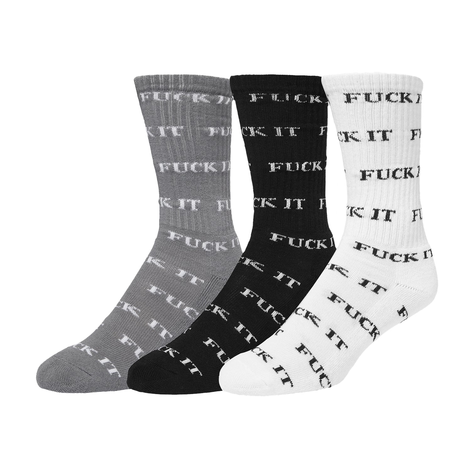 FUCK IT 3 PACK SOCKS / MULTI