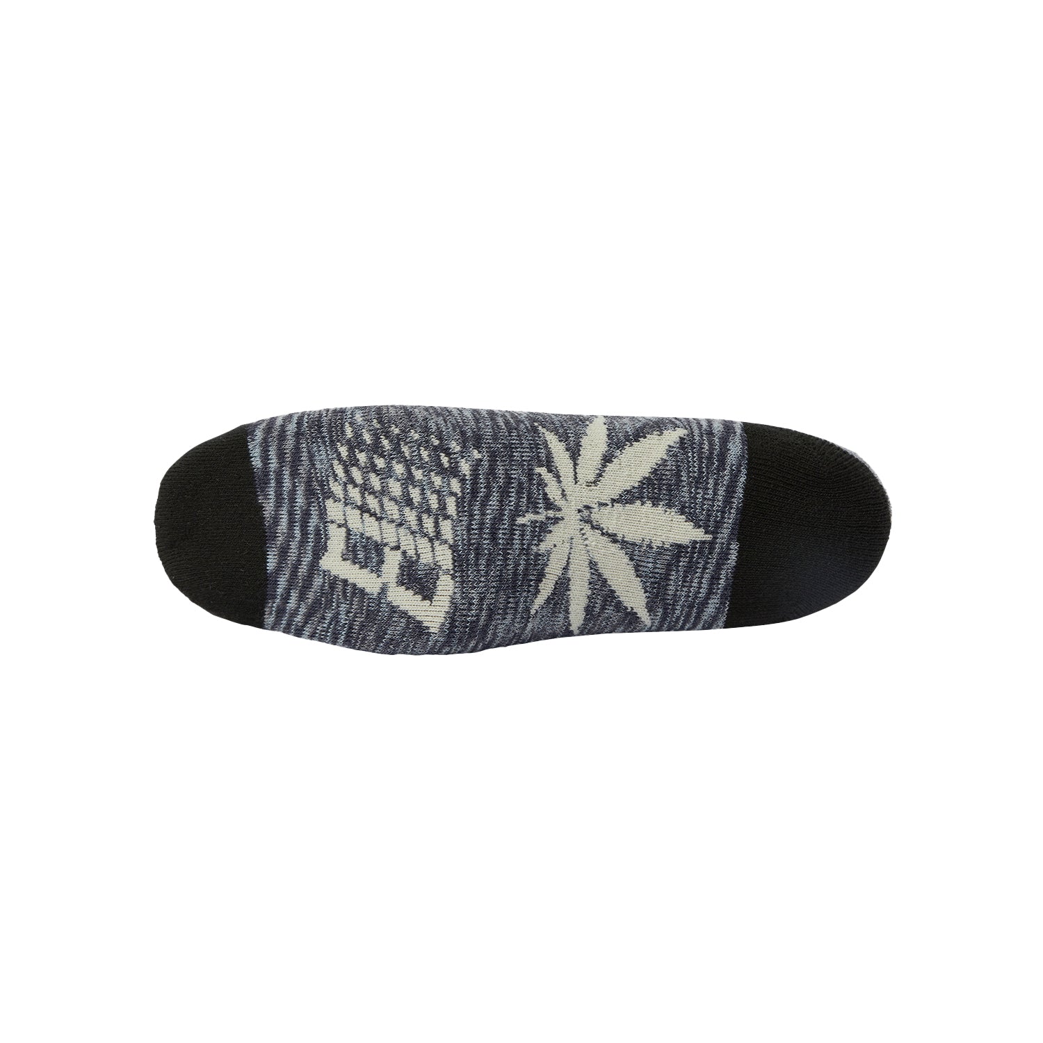 HUF X BRONZE56K PLANTLIFE MARLED SOCKS / BLACK