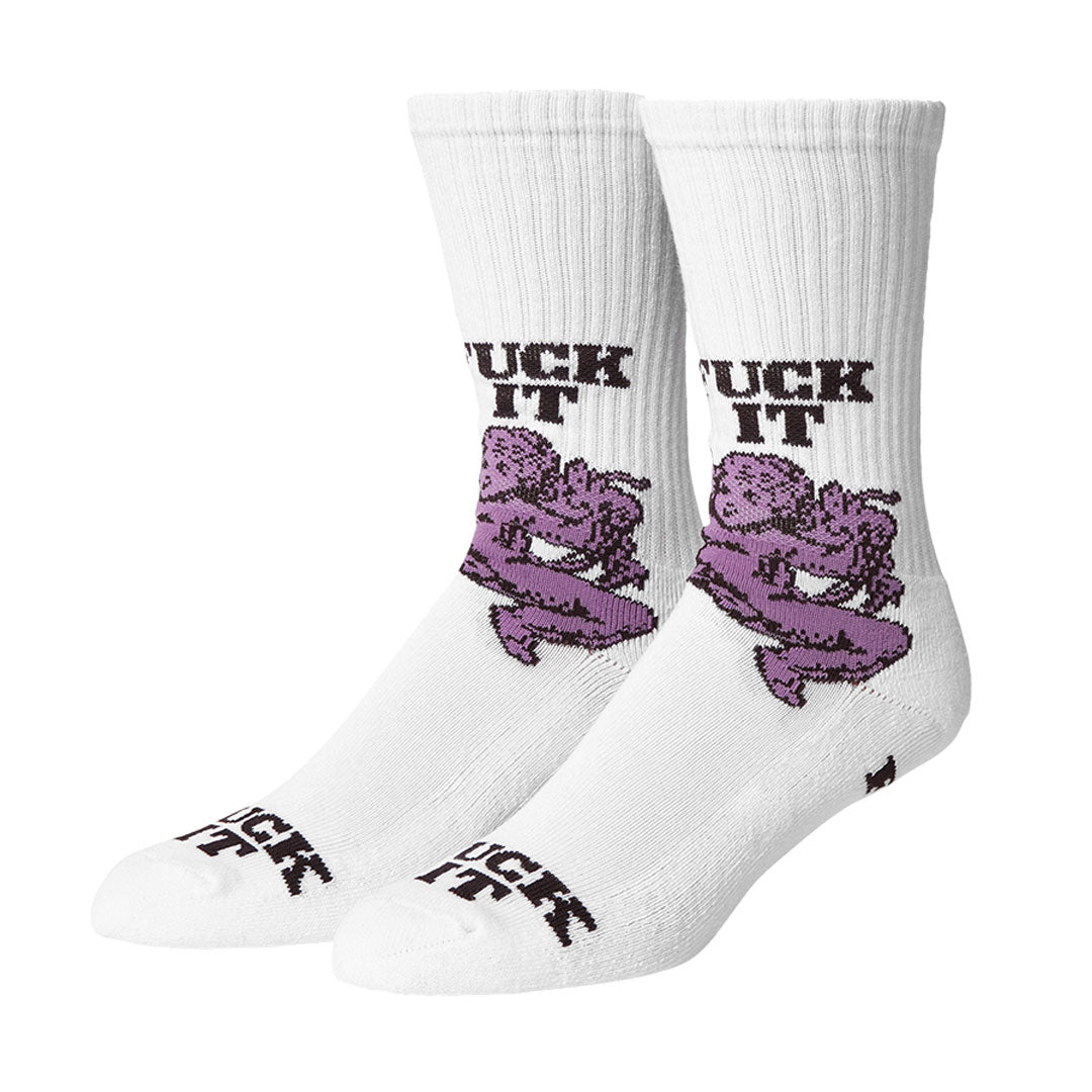 HUF WORLDWIDE(ハフ ワールドワイド)| DIVINE CREW SOCK / WHITE | スノーボード・スケートボードのTACTICS JAPAN