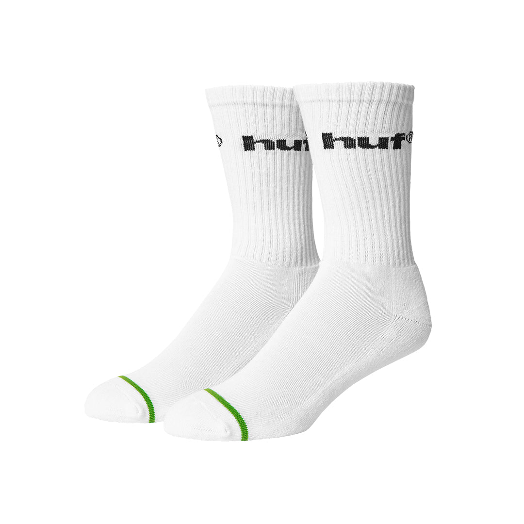 HUF WORLDWIDE(ハフ ワールドワイド)| 89 CREW SOCK / WHITE | スノーボード・スケートボードのTACTICS JAPAN