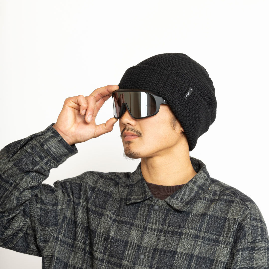 REVOLT OPTICAL(リボルト オプティカル)| SNOWGLASS BLACK FRAME / SILVER MIRROR/POLARIZED | スノーボード・スケートボードのTACTICS JAPAN