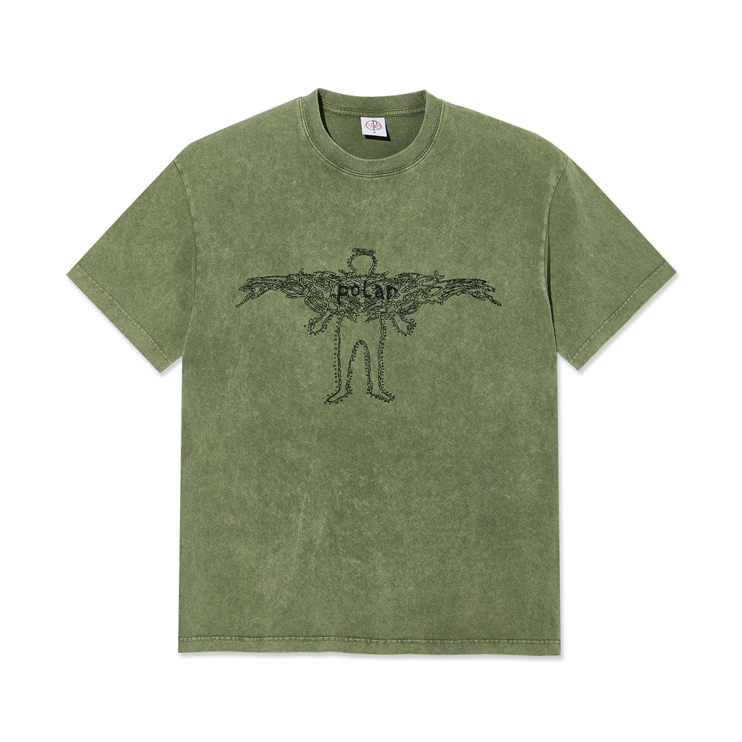 POLAR SKATE CO.(ポーラー スケート カンパニー)| ACID TEE SOUL / ARMY GREEN | スノーボード・スケートボードのTACTICS JAPAN