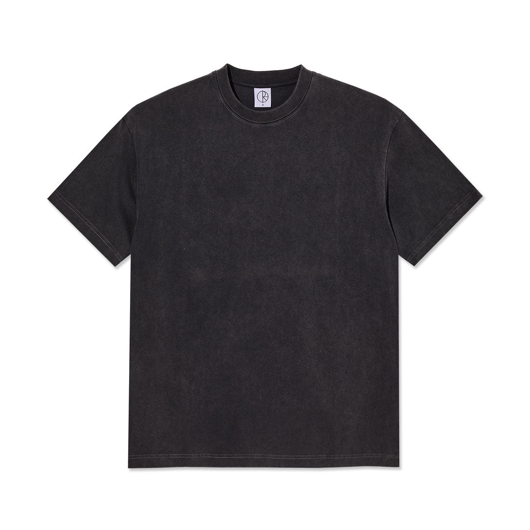 POLAR SKATE CO.(ポーラー スケート カンパニー)| STROKE LOGO CONTRAST TEE / SILVER BLACK/BLACK | スノーボード・スケートボードのTACTICS JAPAN