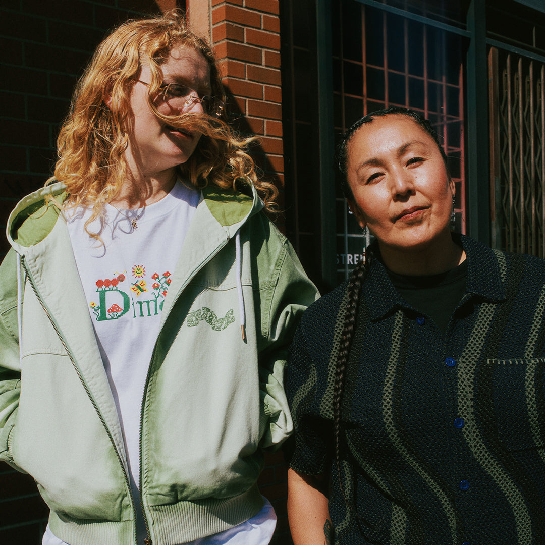 DIME MTL(ダイム モントリオール)| SOLEIL BUTTON-UP KNIT / NAVY | スノーボード・スケートボードのTACTICS JAPAN