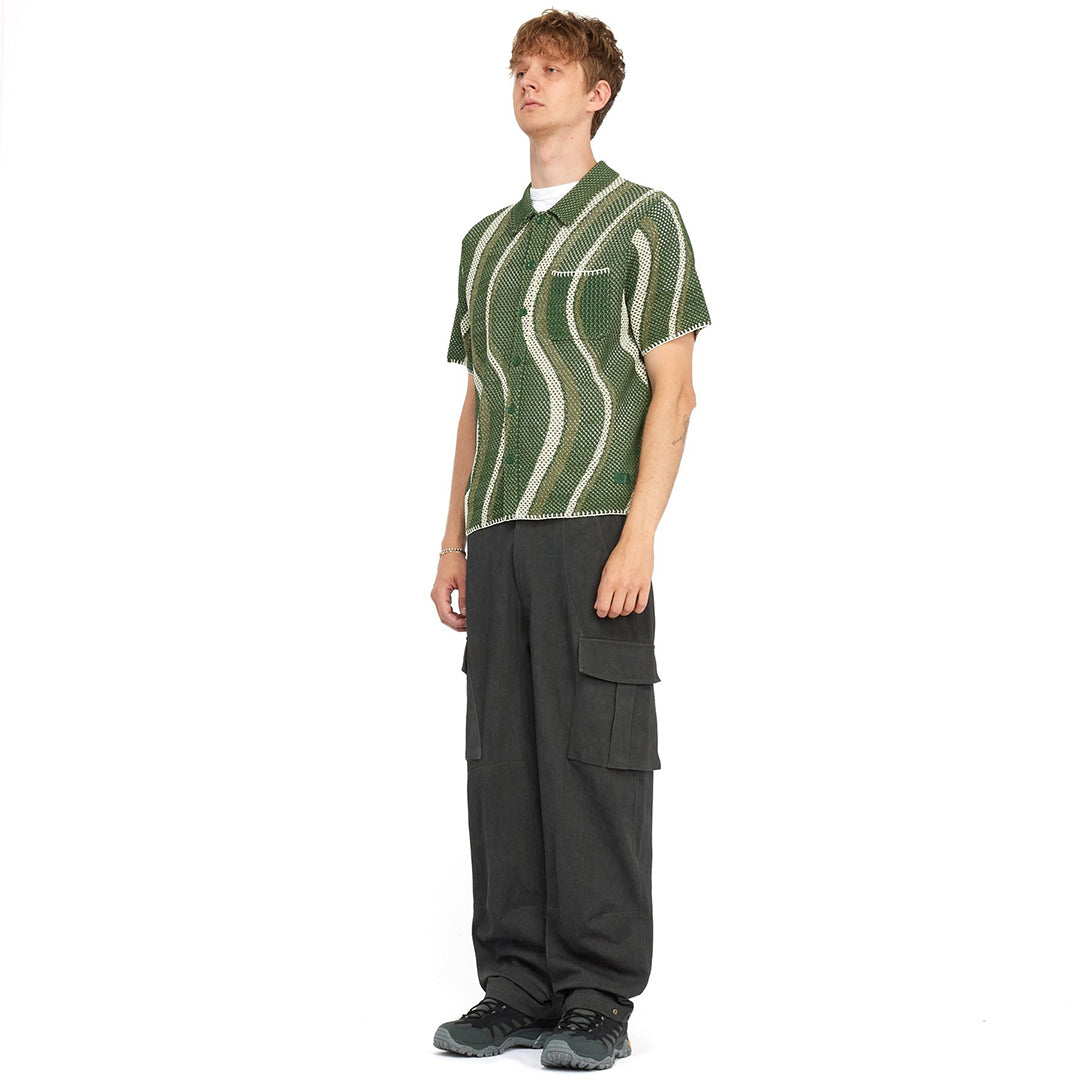 DIME MTL(ダイム モントリオール)| SOLEIL BUTTON-UP KNIT / GREEN | スノーボード・スケートボードのTACTICS JAPAN