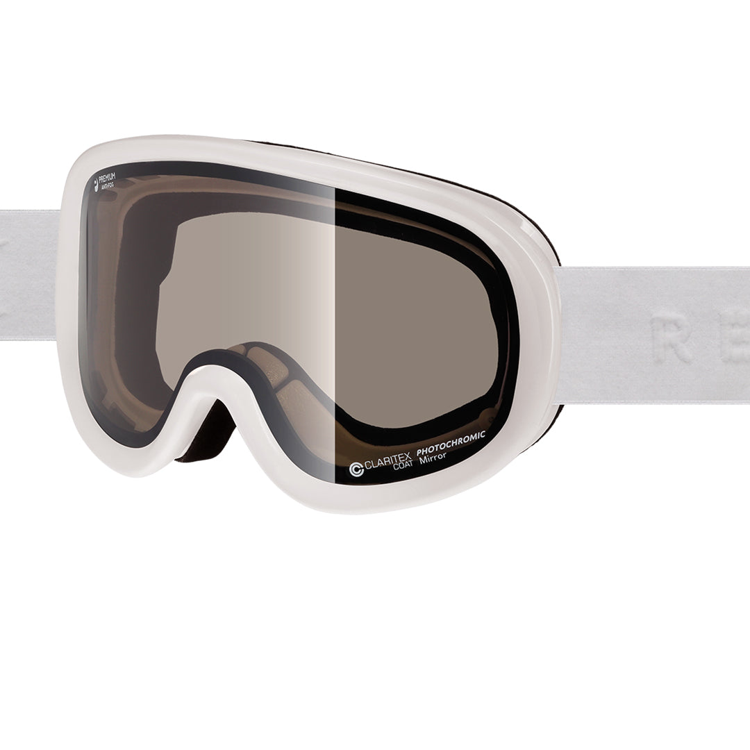 REVOLT OPTICAL(リボルト オプティカル)| SUPER LIGHT FRAME WHITE GROSS X MATTE / BROWN MIRROR/CLEAR PHO | スノーボード・スケートボードのTACTICS JAPAN