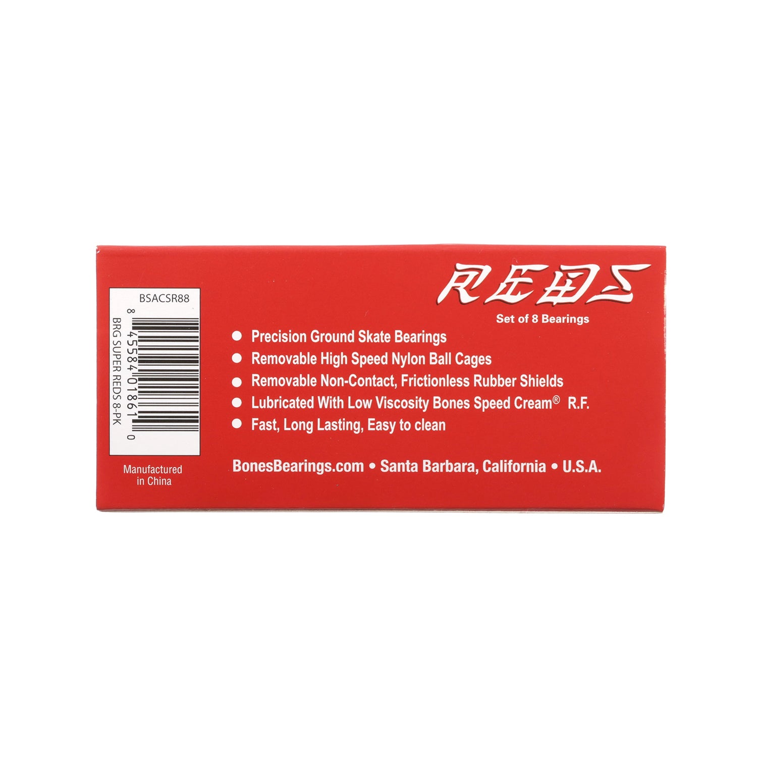 BONES BEARINGS(ボーンズ ベアリングSUPER REDS BEARING | スノーボード・スケートボードのTACTICS JAPAN