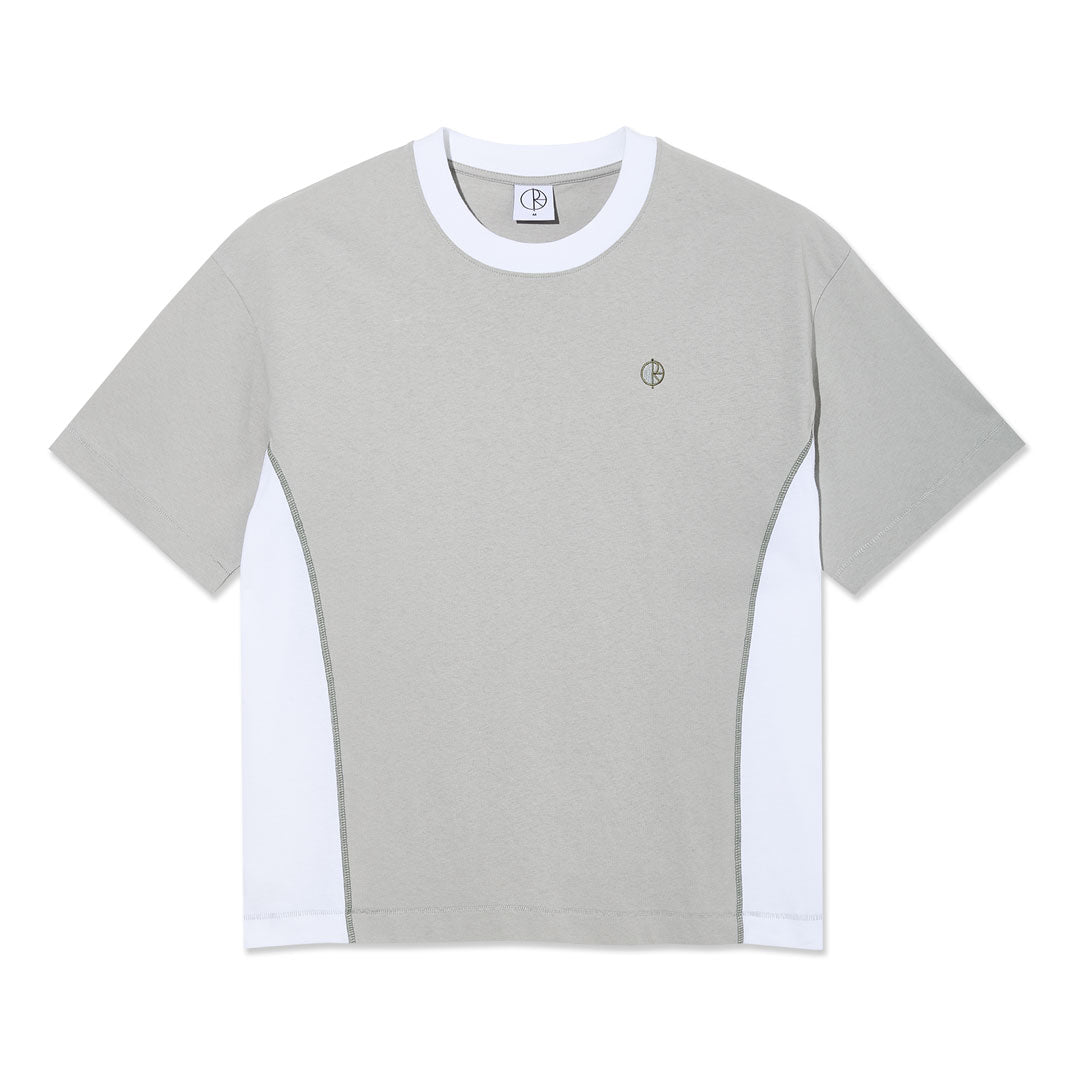 POLAR SKATE CO.(ポーラー スケート カンパニー)| SURF PANEL TEE / SILVER/WHITE | スノーボード・スケートボードのTACTICS JAPAN