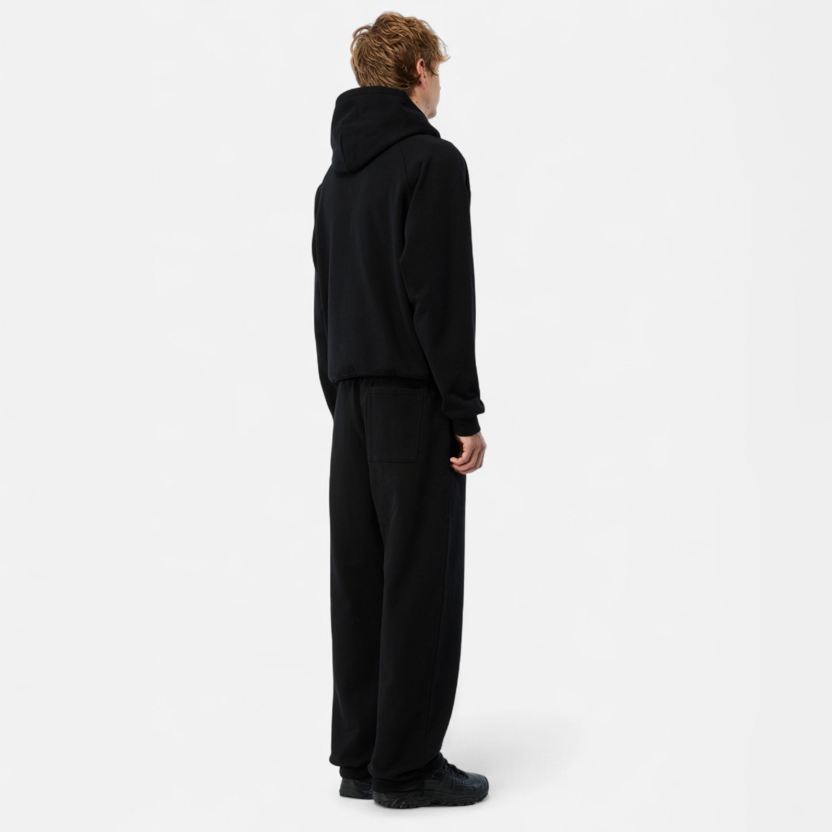 CURSIVE SMALL LOGO SWEATPANTS / BLACK