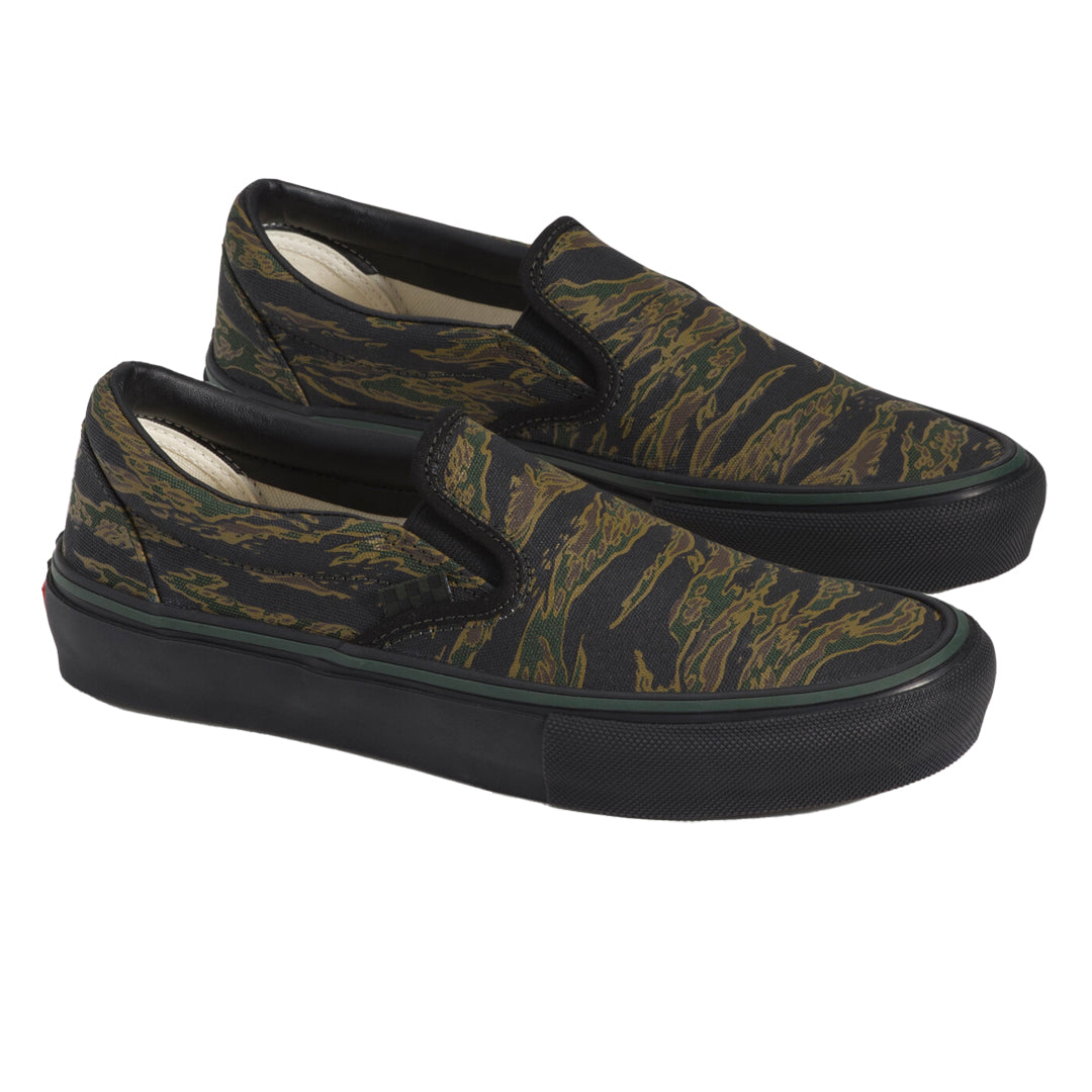 VANS(ヴァンズ)| SKATE SLIP-ON / TIGER CAMO GREEN/BLACK | スノーボード・スケートボードのTACTICS JAPAN