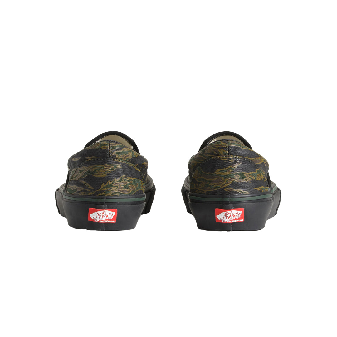 VANS(ヴァンズ)| SKATE SLIP-ON / TIGER CAMO GREEN/BLACK | スノーボード・スケートボードのTACTICS JAPAN