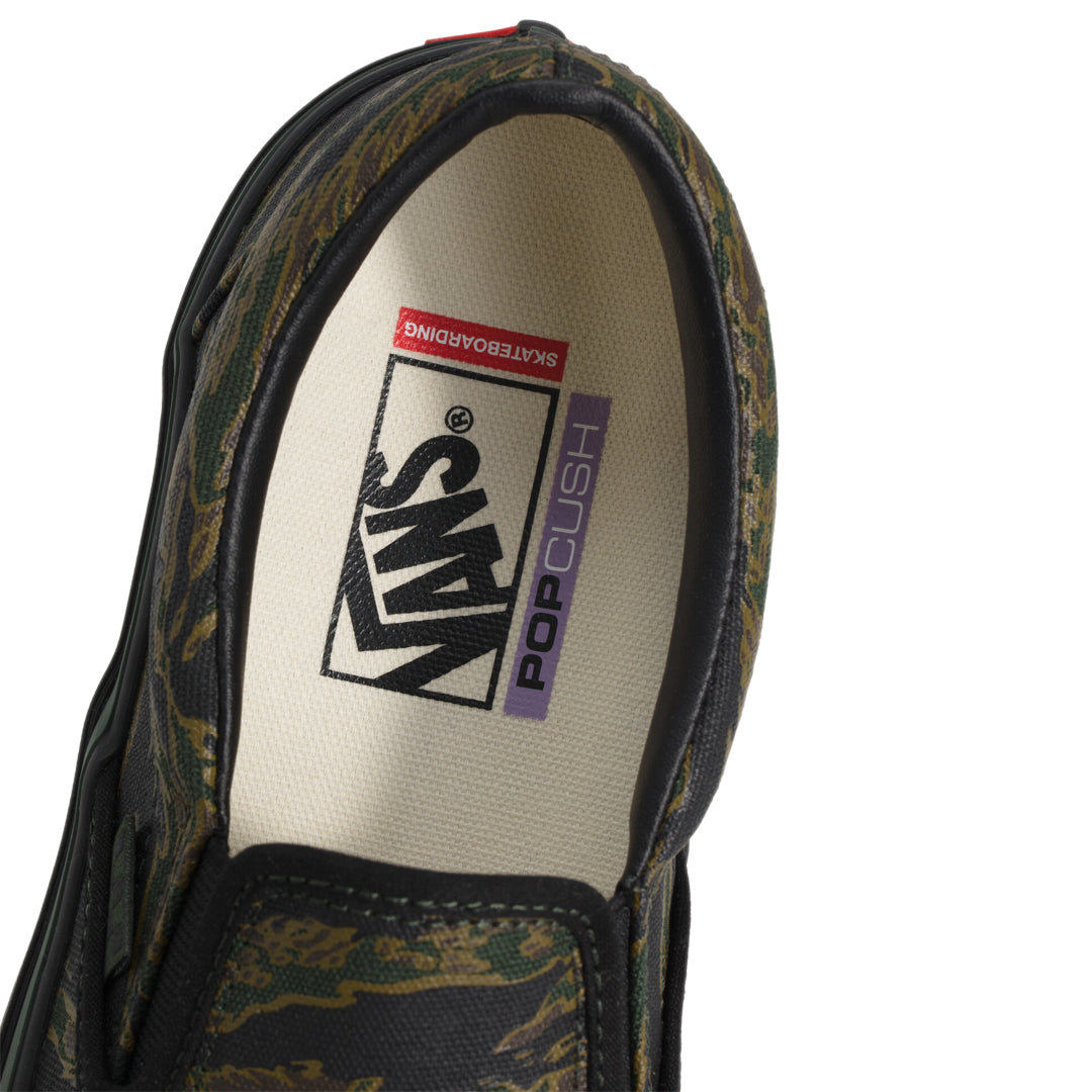 VANS(ヴァンズ)| SKATE SLIP-ON / TIGER CAMO GREEN/BLACK | スノーボード・スケートボードのTACTICS JAPAN