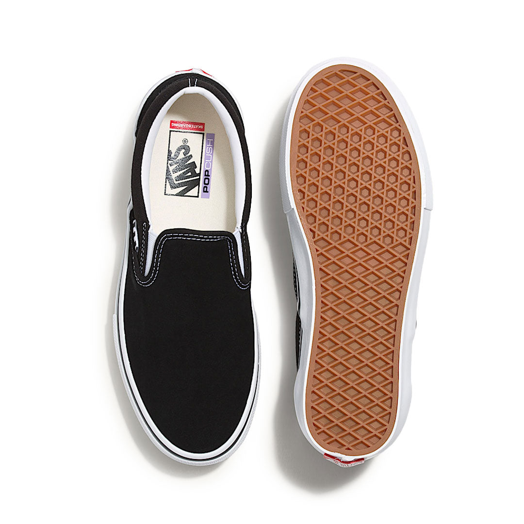 VANS(ヴァンズ)| SKATE SLIP-ON / BLACK/WHITE | スノーボード・スケートボードのTACTICS JAPAN