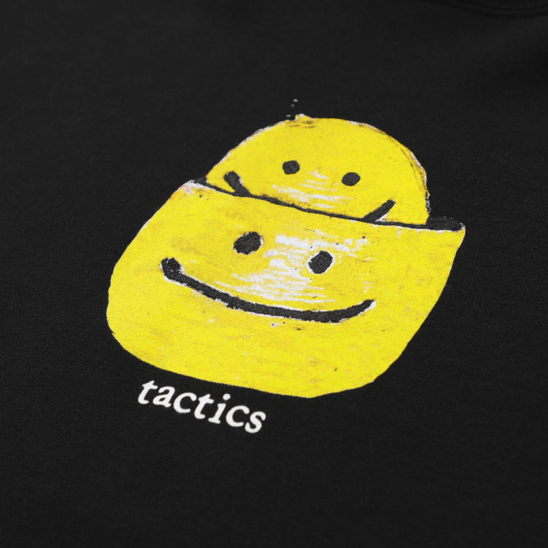 TACTICS(タクティクス)| SMILE HOODIE / BLACK | スノーボード・スケートボードのTACTICS JAPAN