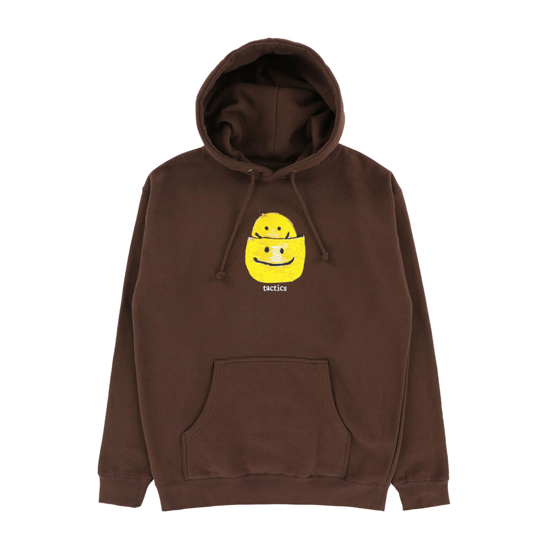TACTICS(タクティクス)| SMILE HOODIE / BROWN | スノーボード・スケートボードのTACTICS JAPAN