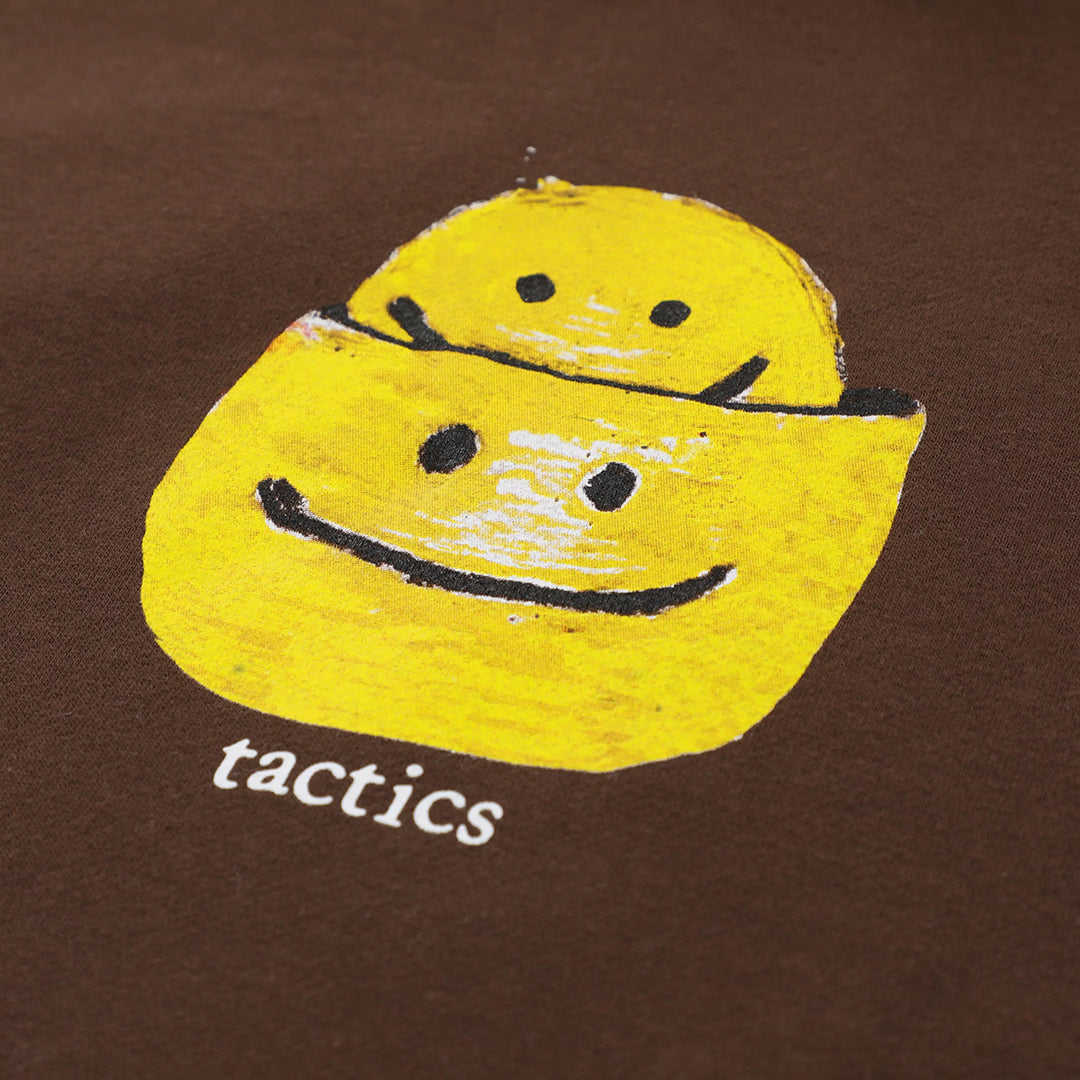 TACTICS(タクティクス)| SMILE HOODIE / BROWN | スノーボード・スケートボードのTACTICS JAPAN