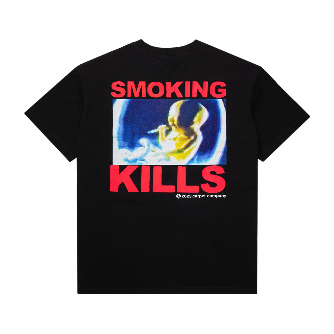 CARPET COMPANY(カーペット カンパニー)| SMOKING KILLS TEE / BLACK | スノーボード・スケートボードのTACTICS JAPAN