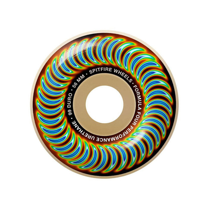 SPITFIRE WHEELS(スピットファイア ウィール)| FORMULA FOUR RADIOACTIVE CLASSIC SKATEBOARD WHEELS - 56MM 99DU | スノーボード・スケートボードのTACTICS JAPAN