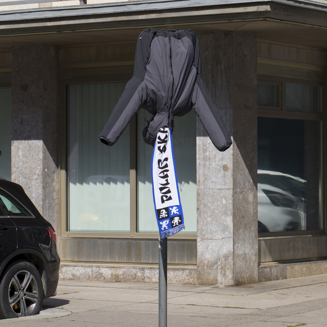 CHECKERS FOOTBALL SCARF / BLUE