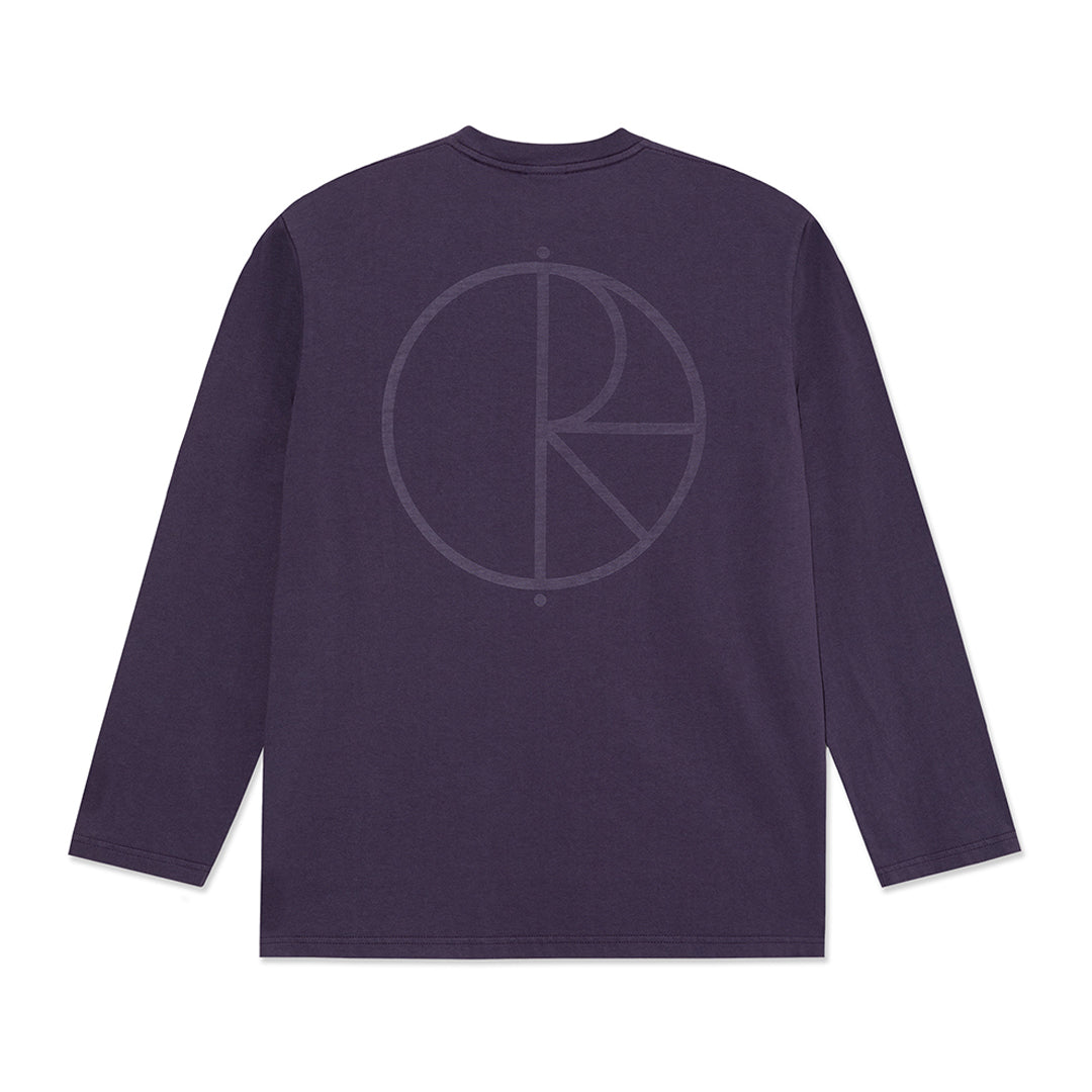 POLAR SKATE CO. (ポーラー スケート カンパニー)| STROKE LOGO STEVE LS TEE / DARK VIOLET | スノーボード・スケートボードのTACTICS JAPAN