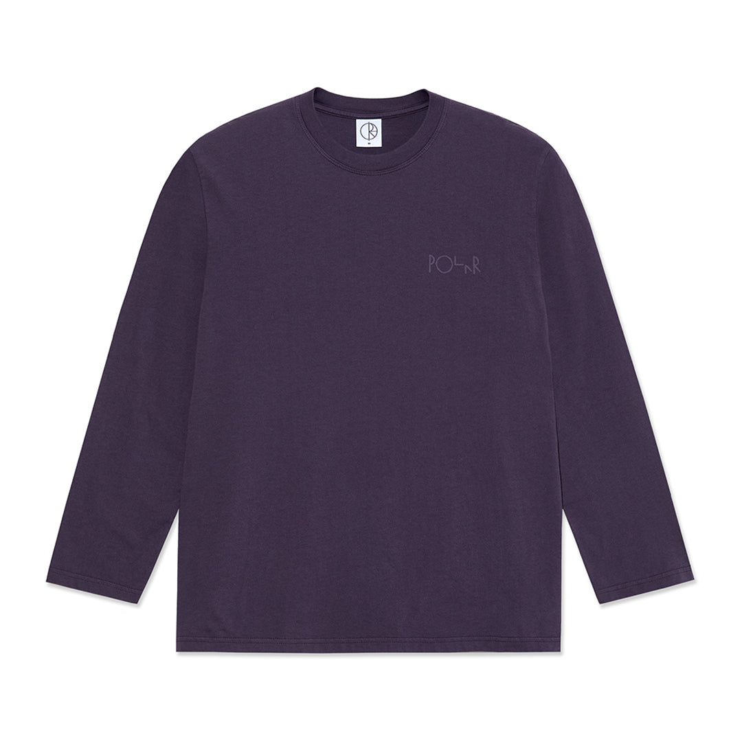 POLAR SKATE CO. (ポーラー スケート カンパニー)| STROKE LOGO STEVE LS TEE / DARK VIOLET | スノーボード・スケートボードのTACTICS JAPAN