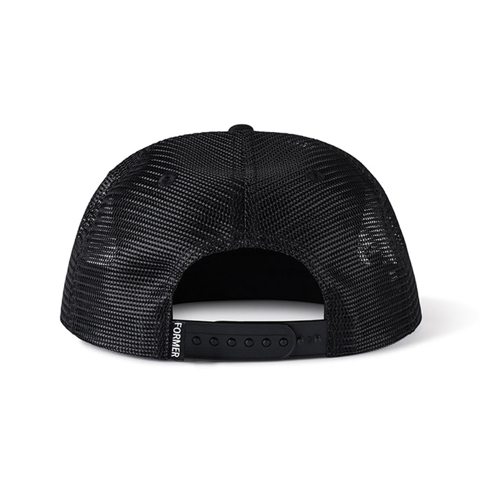 FORMER(フォーマー)| SYNTHESIS TRUCKER CAP / BLACK | スノーボード・スケートボードのTACTICS JAPAN