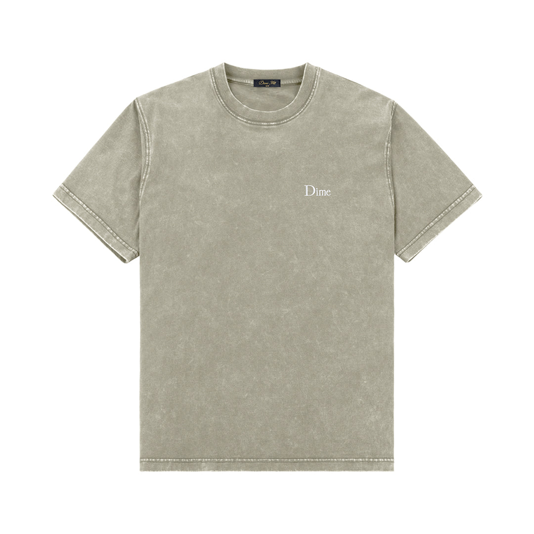 DIME MTL(ダイム モントリオール)| CLASSIC SMALL LOGO T-SHIRT / FADED CEMENT | スノーボード・スケートボードのTACTICS JAPAN