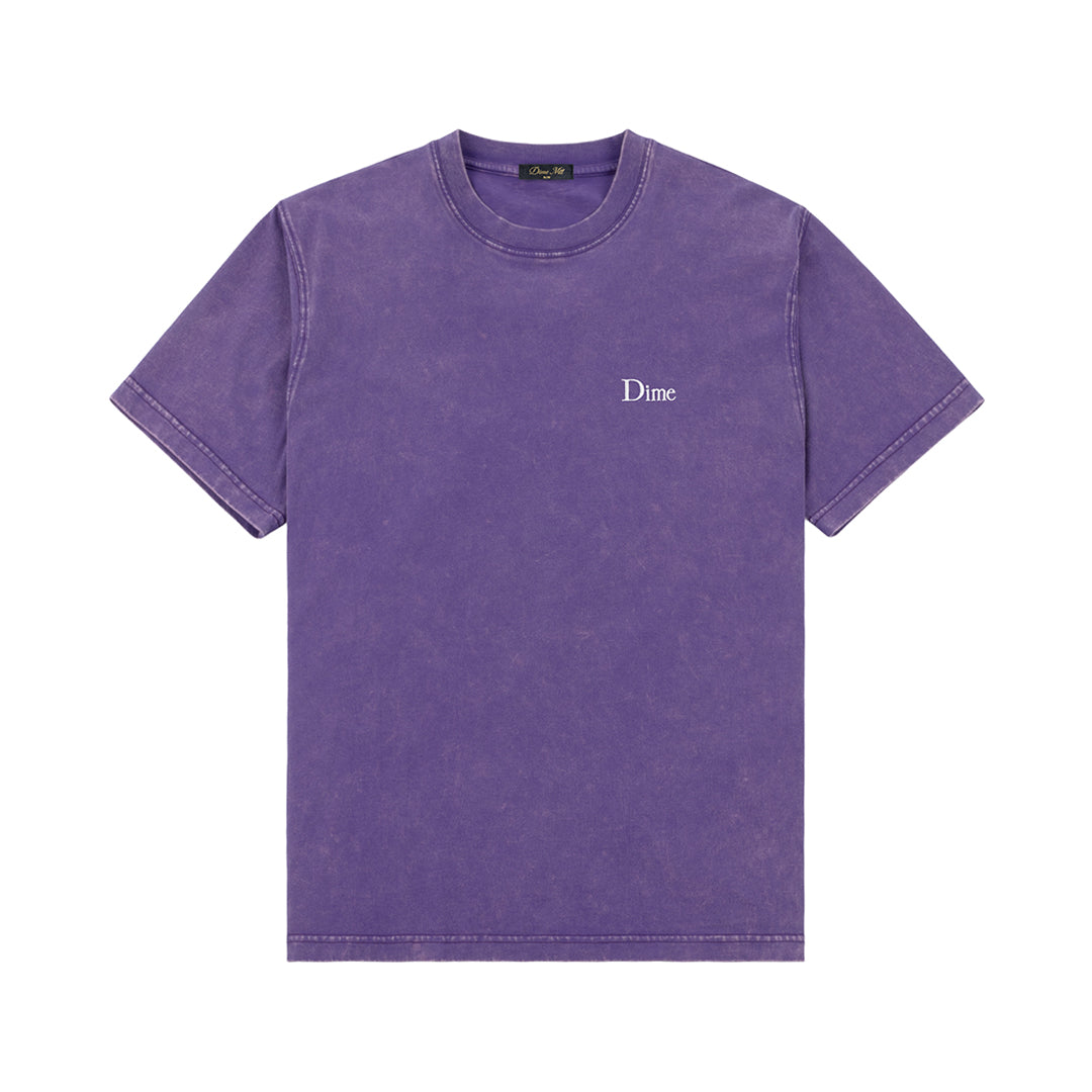 DIME MTL(ダイム モントリオール)| CLASSIC SMALL LOGO T-SHIRT / FADED IRIS | スノーボード・スケートボードのTACTICS JAPAN