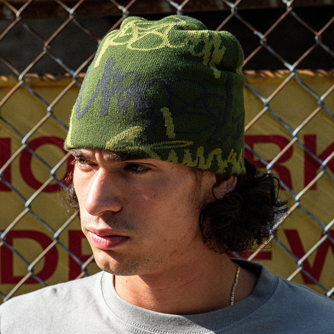 TIMESCAN(タイムスキャン)| SCRIPT REVERSIBLE BEANIE | スノーボード・スケートボードのTACTICS JAPAN