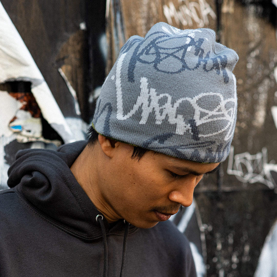 TIMESCAN(タイムスキャン)| SCRIPT REVERSIBLE BEANIE | スノーボード・スケートボードのTACTICS JAPAN