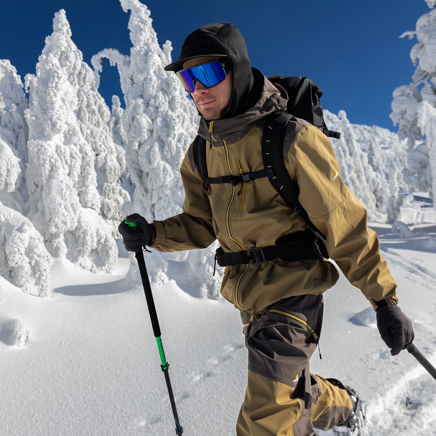 CASCADIA 3L WAVE PANTS / DARK EARTH