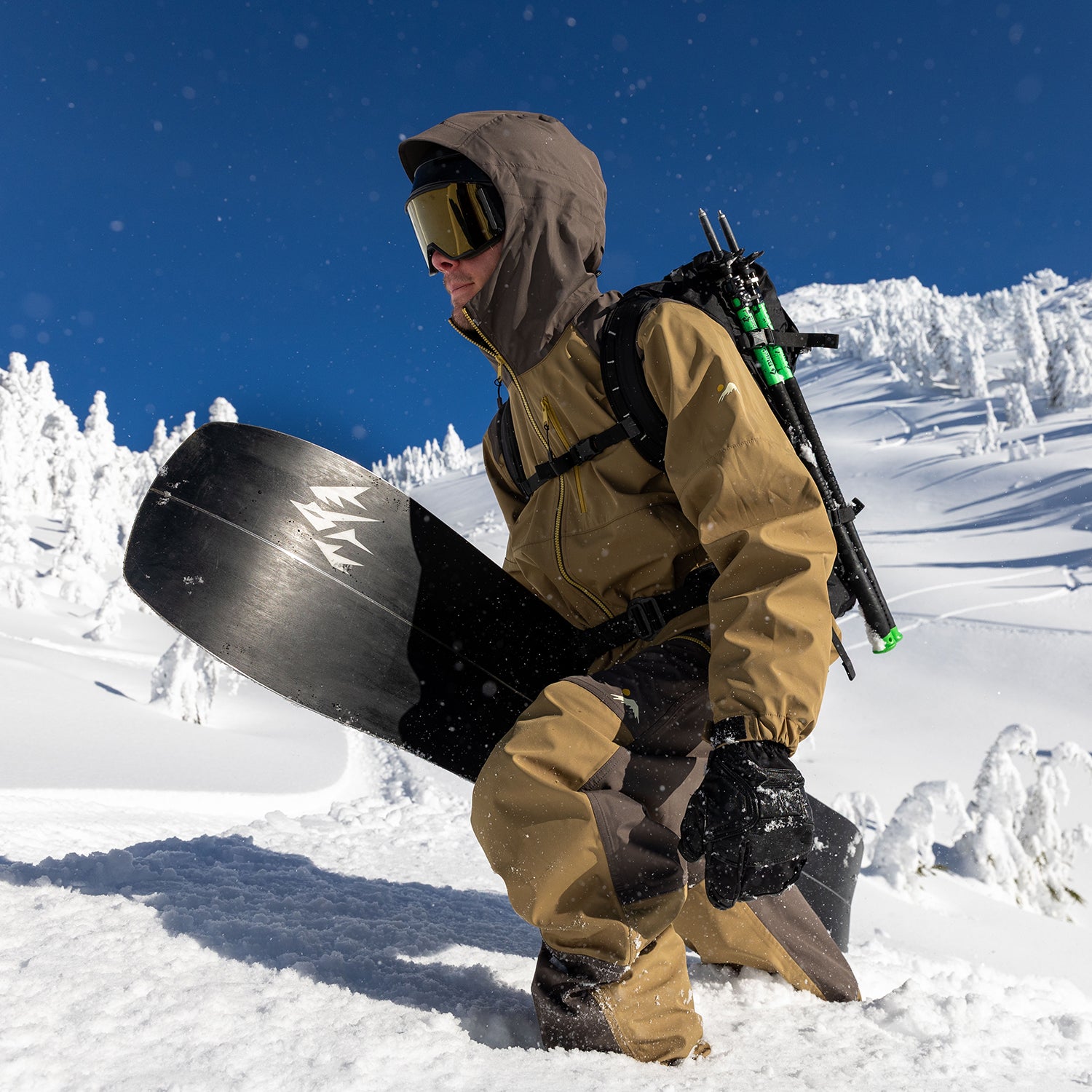 CASCADIA 3L WAVE PANTS / DARK EARTH