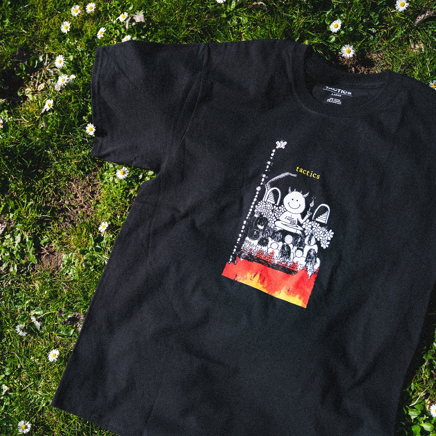 TACTICS(タクティクス)| I KNOW NOTHING T-SHIRT / BLACK | スノーボード・スケートボードのTACTICS JAPAN