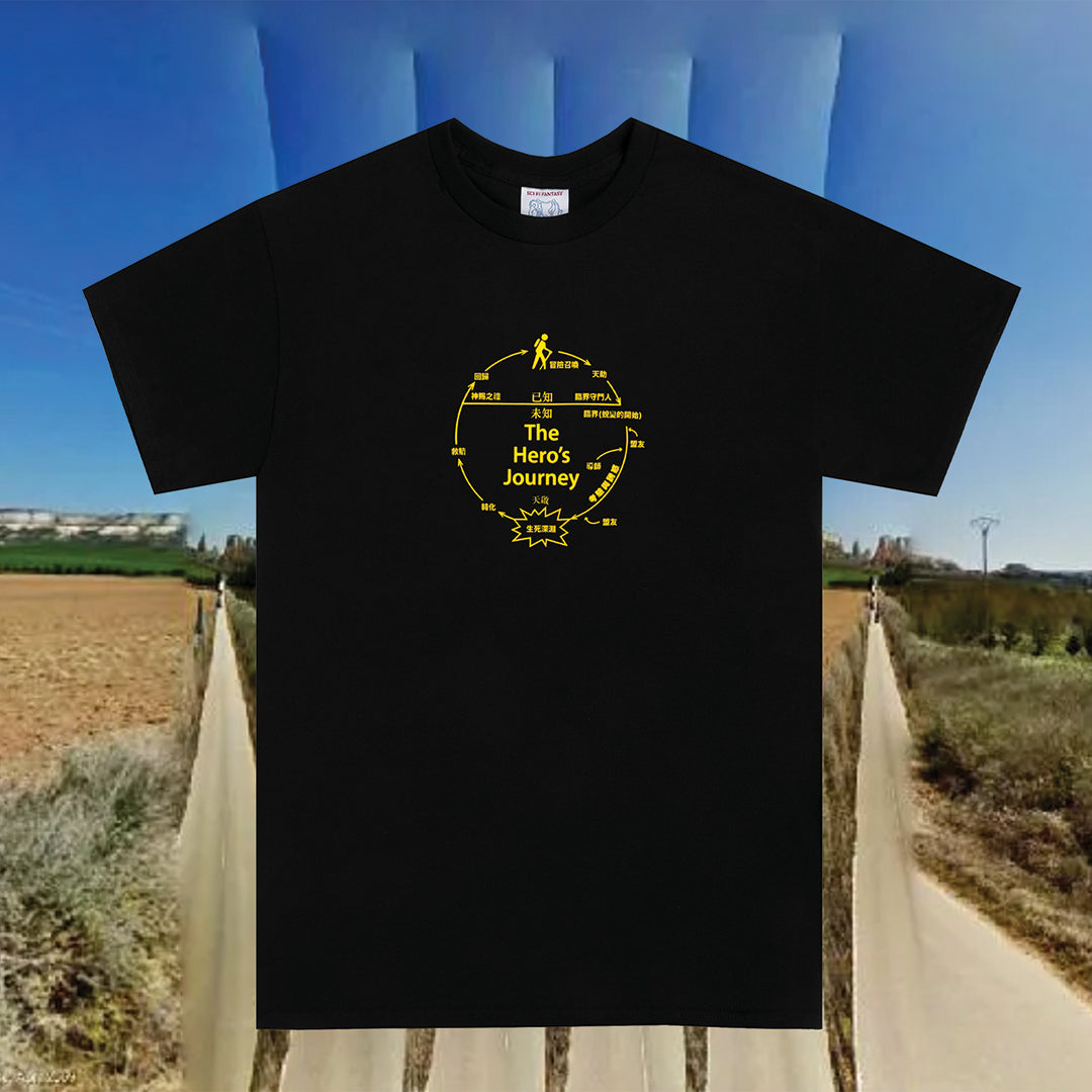 SCI-FI FANTASY(サイファイ ファンタジー)| THE HEROS JOURNEY TEE / BLACK | スノーボード・スケートボードのTACTICS JAPAN